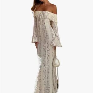 Off-Shoulder Lace Dress